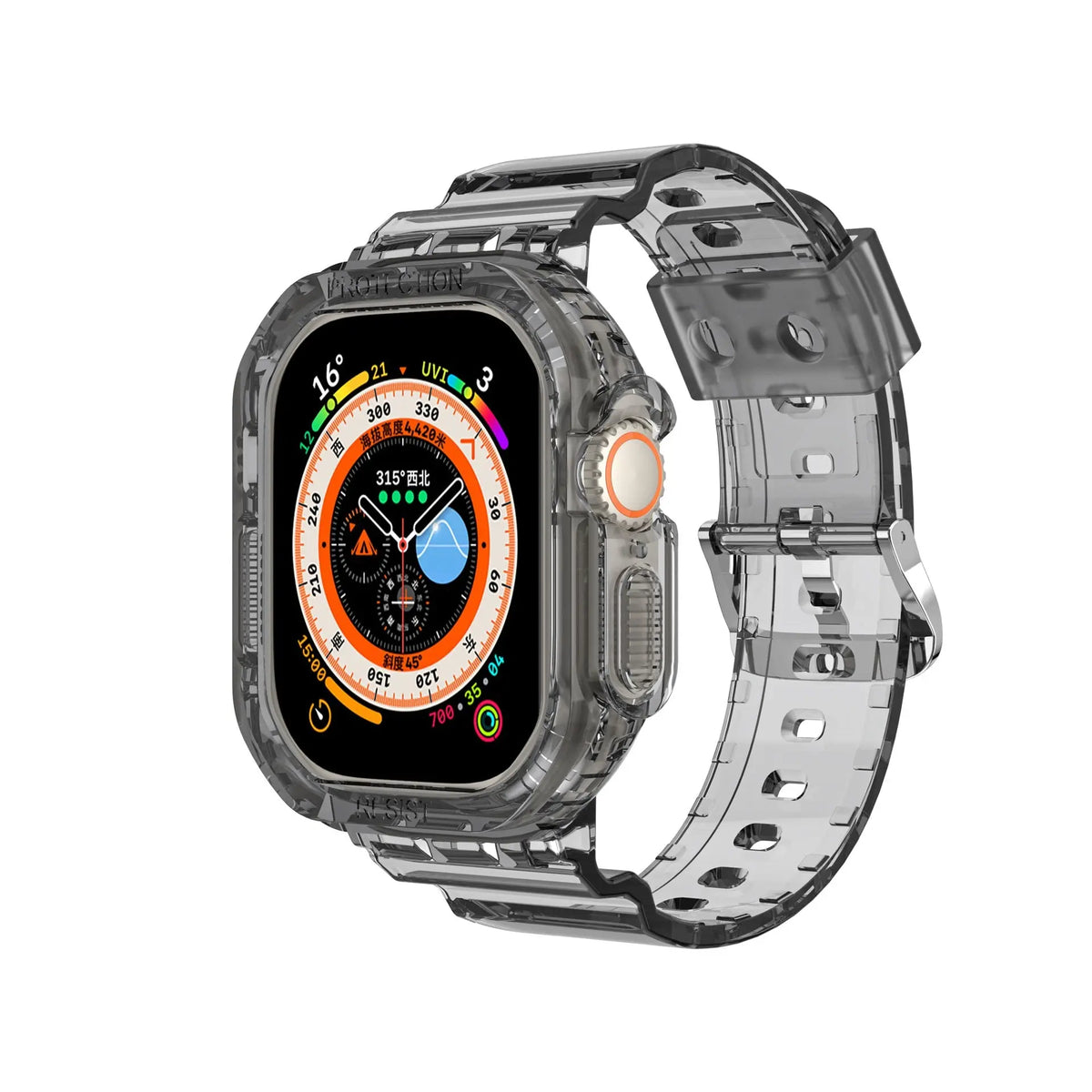 Avontic Transparent Band And Case Combo For Apple Watch Ultra 49mm - Avontic