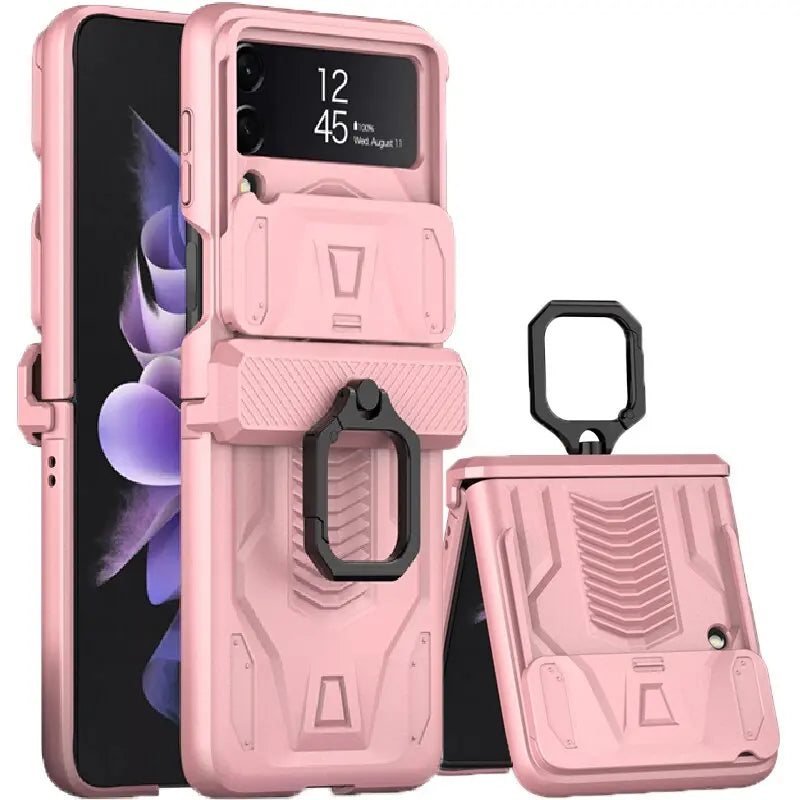 Avontic 360 Armor Magnetic Hinge Ring Case For Samsung Galaxy Z Flip 3& 4 - Avontic
