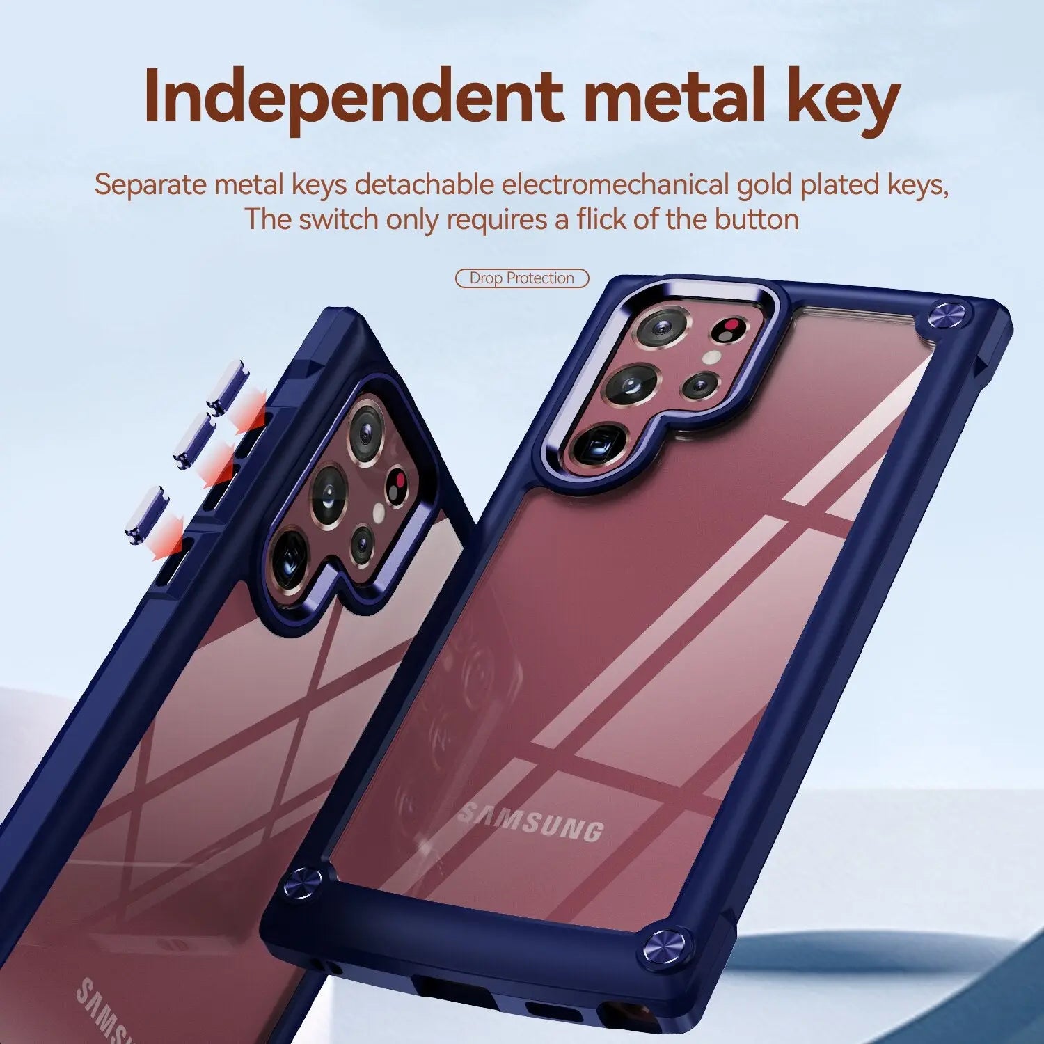 Pinnacle 6-in-1 Case Protection For Samsung Galaxy S22 Ultra - Pinnacle Luxuries