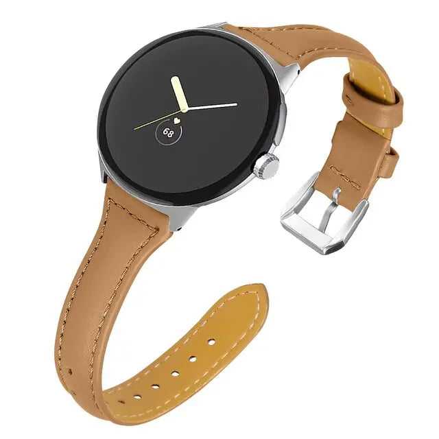 Pinnacle Slim Modern Leather Loop Band For Pixel Watch - Pinnacle Luxuries