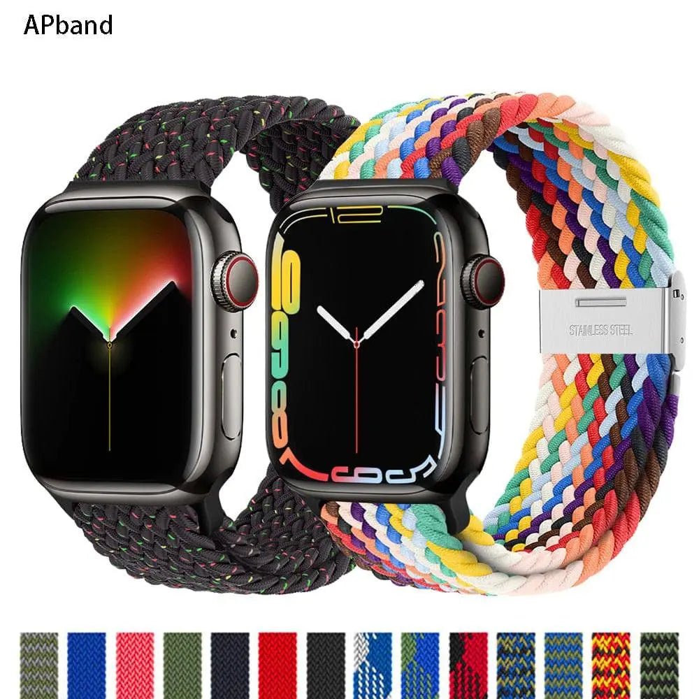 Nylon Braided Loop Band For Apple Watch - Pinnacle Luxuries