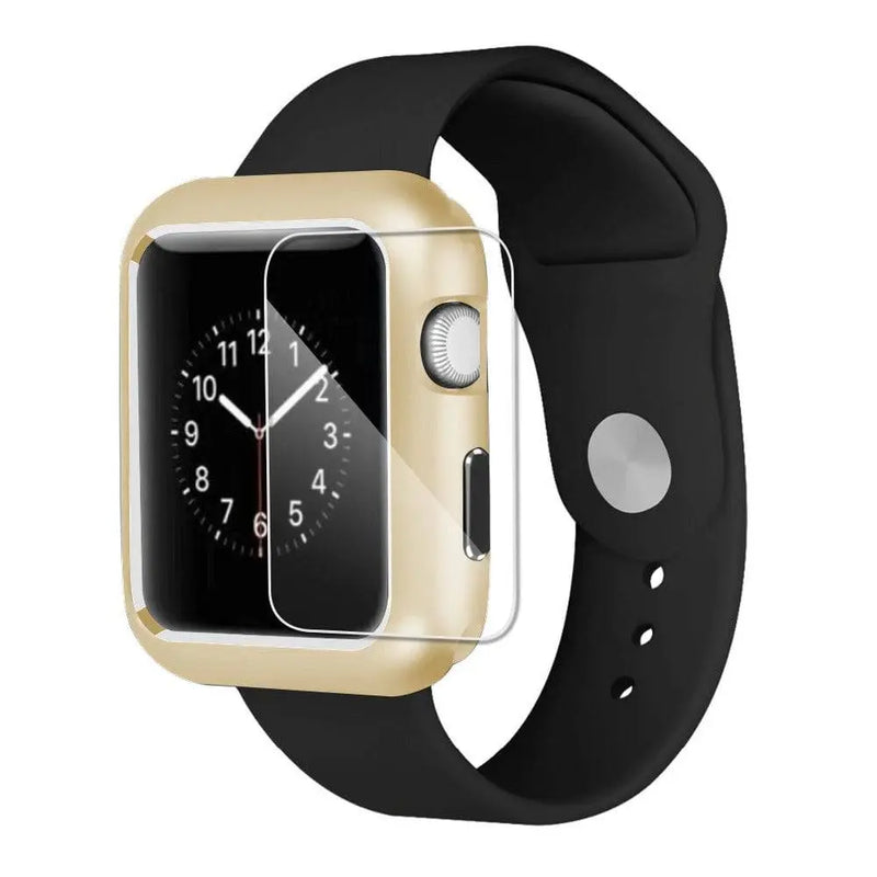 Ultimate Gold Edition Steel Apple Watch Case & Screen Protector - Avontic