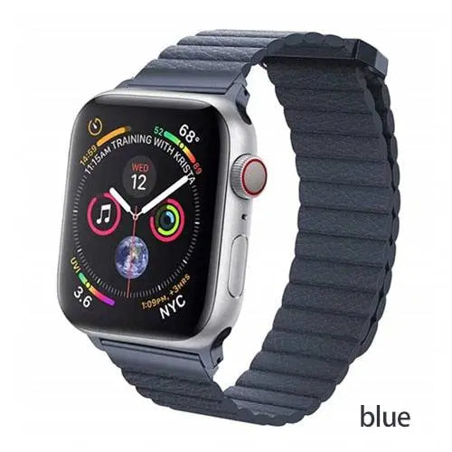 Apple Watch Genuine Leather Loop Band Magnetic Closure - Pinnacle Luxuries