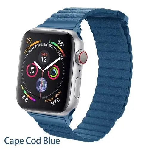 Apple Watch Genuine Leather Loop Band Magnetic Closure - Pinnacle Luxuries
