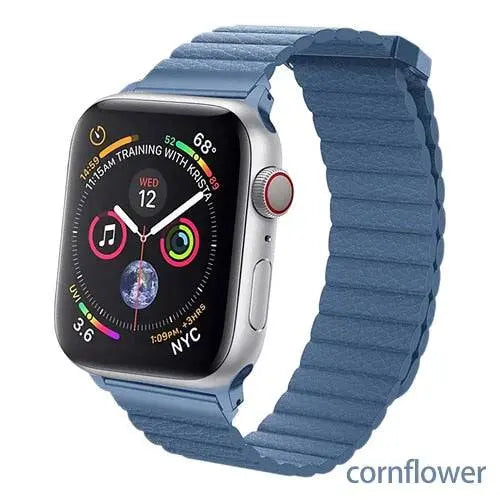 Apple Watch Genuine Leather Loop Band Magnetic Closure - Pinnacle Luxuries