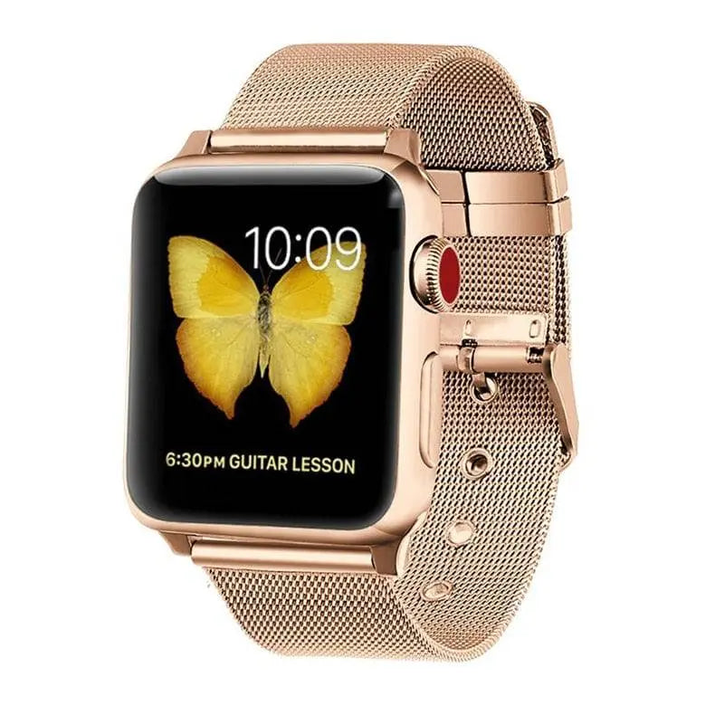 Apple Watch Series 5 Stainless Steel Mesh Band - Pinnacle Luxuries