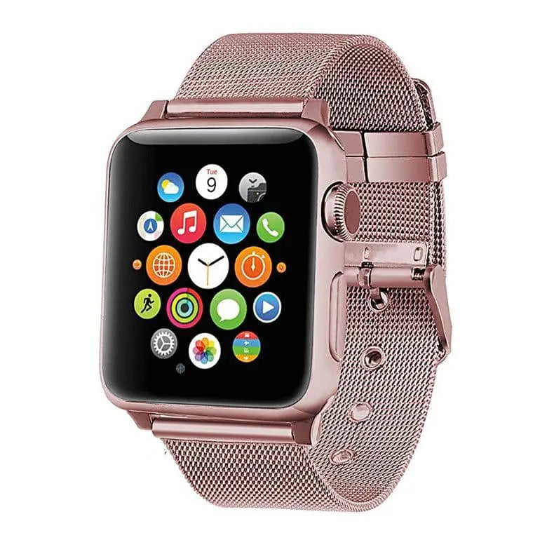 Apple Watch Series 5 Stainless Steel Mesh Band - Pinnacle Luxuries