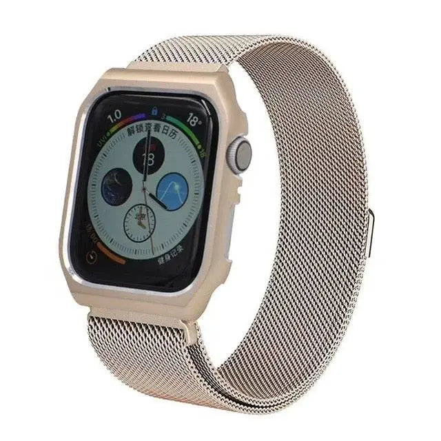 Apple Watch Series 5 Pristine Stainless Steel Mesh Loop Band Case - Pinnacle Luxuries