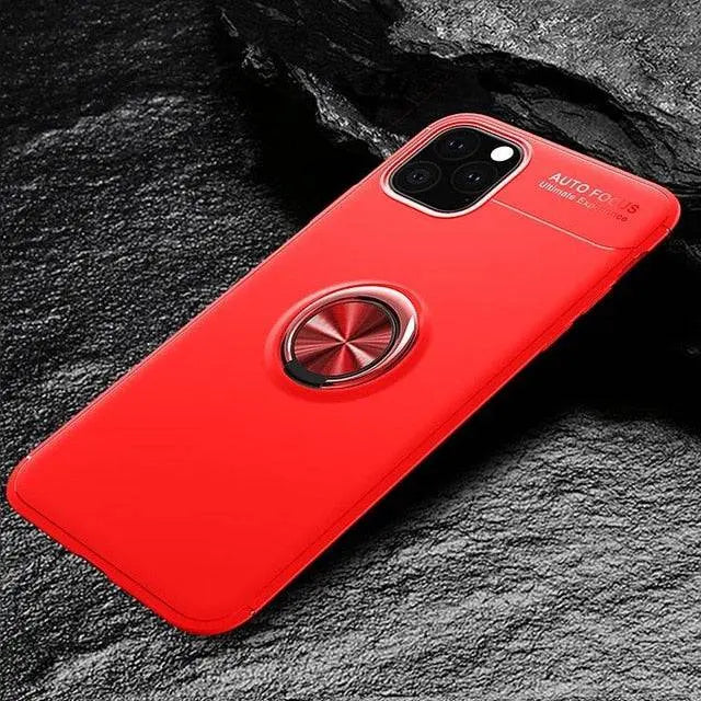 Magnetic Ring Anti-Shock Phone Case For iPhone 11 - Pinnacle Luxuries
