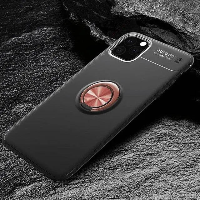 Magnetic Ring Anti-Shock Phone Case For iPhone 11 - Pinnacle Luxuries