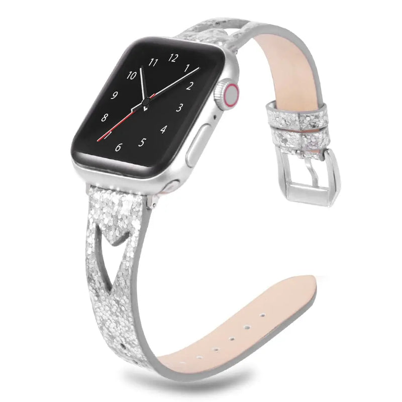 Women's Premium Thin Genuine Leather Apple Watch Band - Avontic