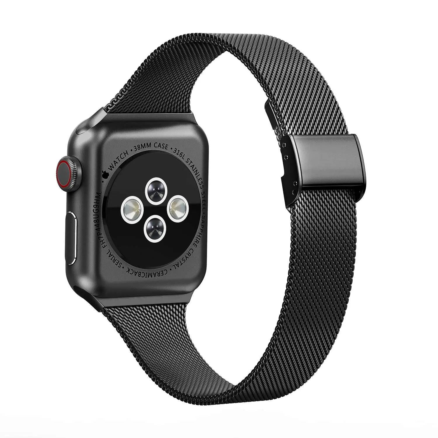 Premium Thin Stainless Steel Mesh Band For Apple Watch Series 5 - Pinnacle Luxuries