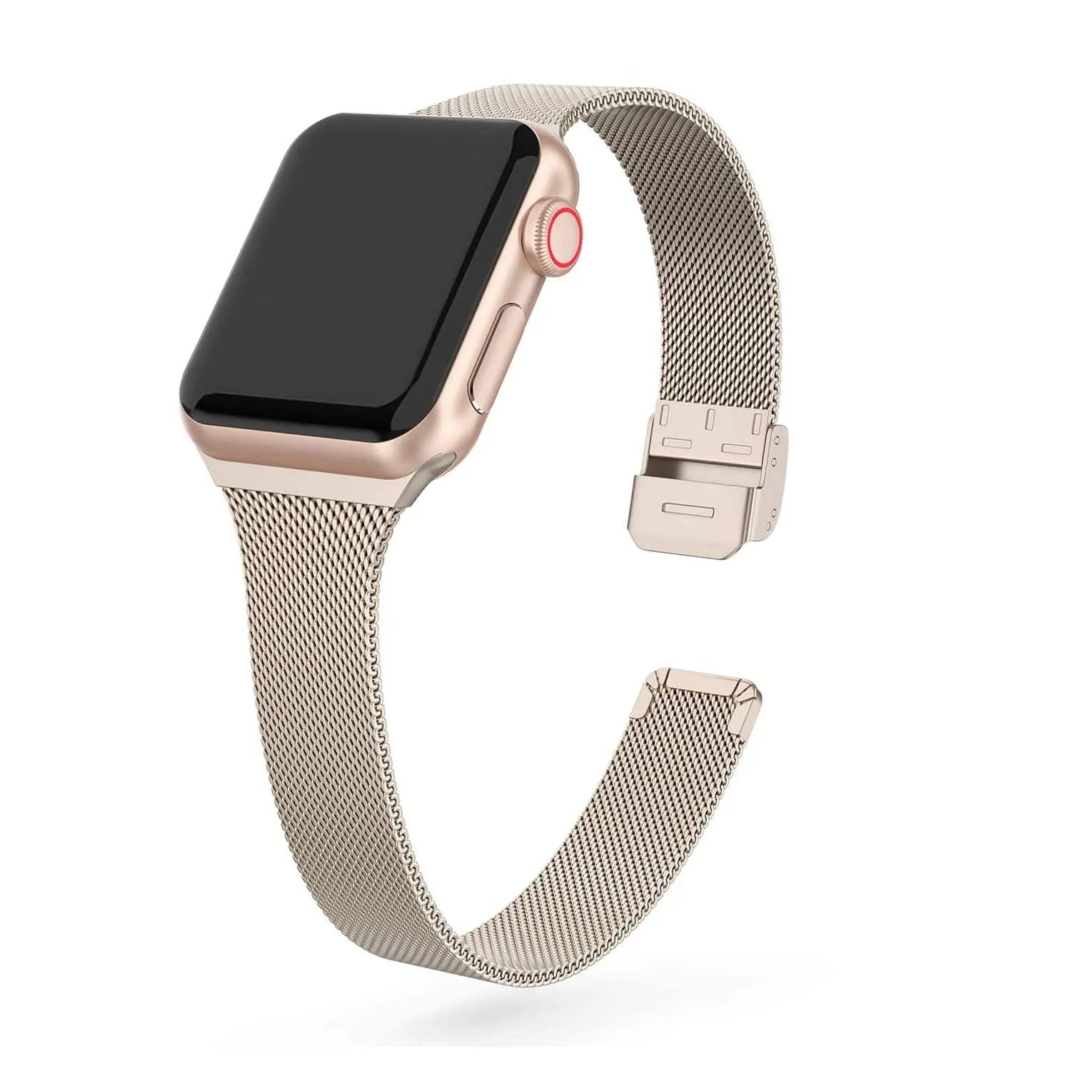 Premium Thin Stainless Steel Mesh Band For Apple Watch Series 5 - Pinnacle Luxuries