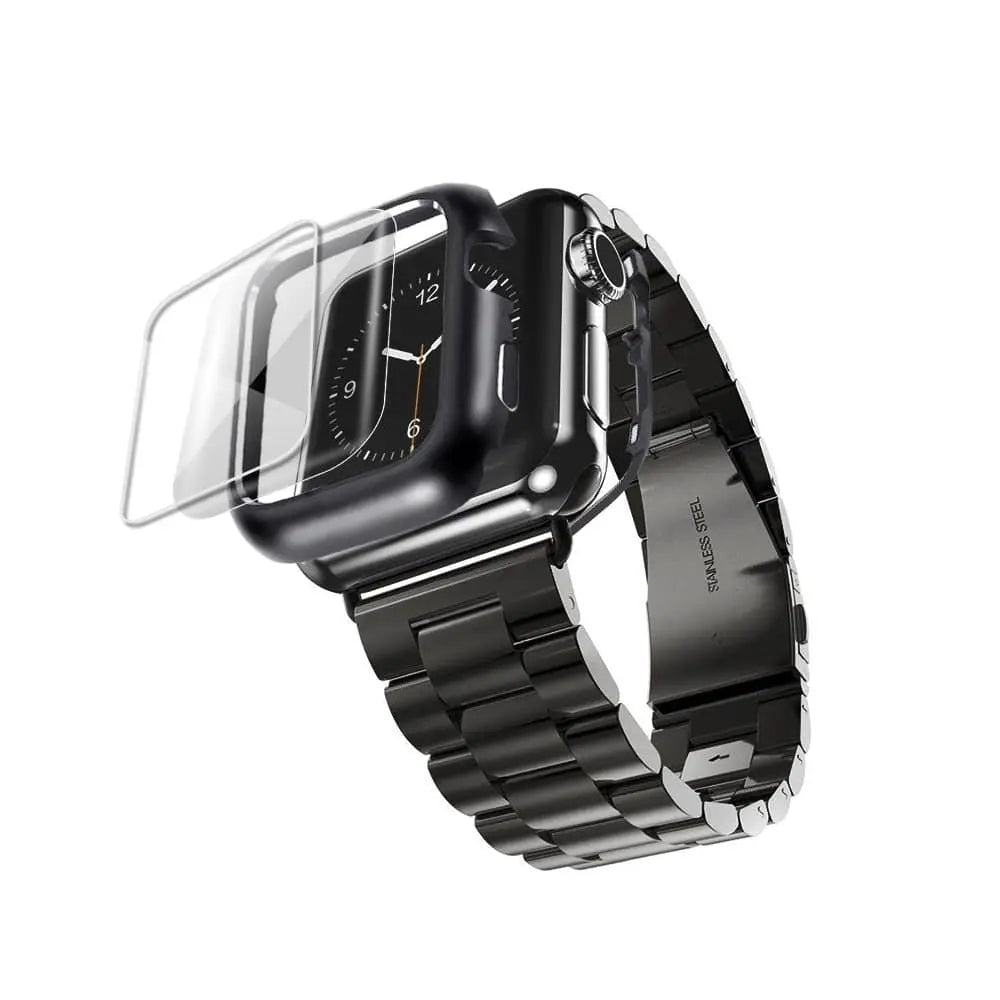 Premium Luxury Stainless Steel Apple Watch Band Case - Avontic
