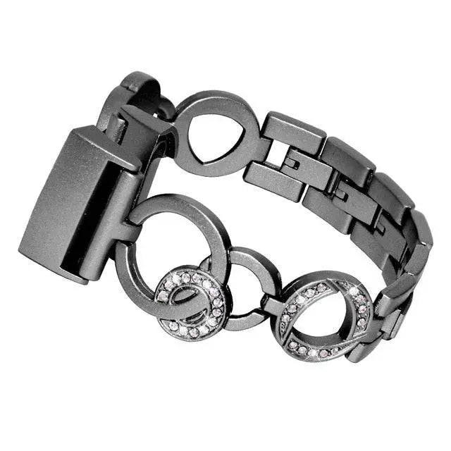 Fitbit Charge 3 & 4 Diamond Princess Stainless Steel Band - Pinnacle Luxuries