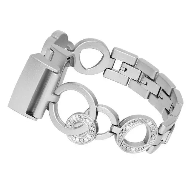 Fitbit Charge 3 & 4 Diamond Princess Stainless Steel Band - Pinnacle Luxuries