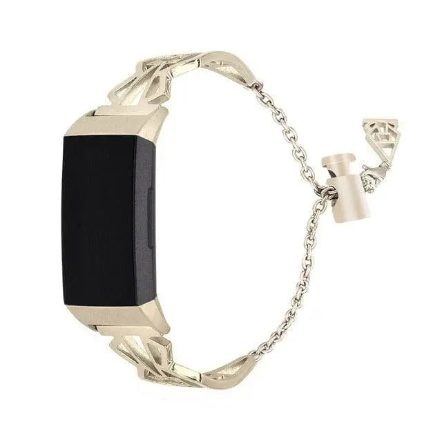 Fitbit Charge 3 & 4 Stainless Steel Diva Bracelet Band - Avontic