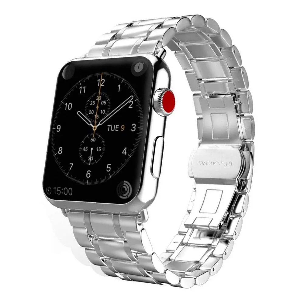 Pinnacle Stainless Steel Bandit Apple Watch Band - Pinnacle Luxuries
