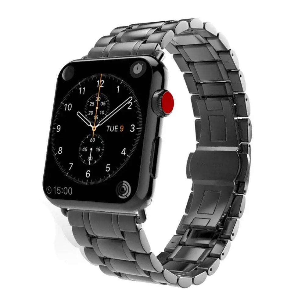 Pinnacle Stainless Steel Bandit Apple Watch Band - Pinnacle Luxuries