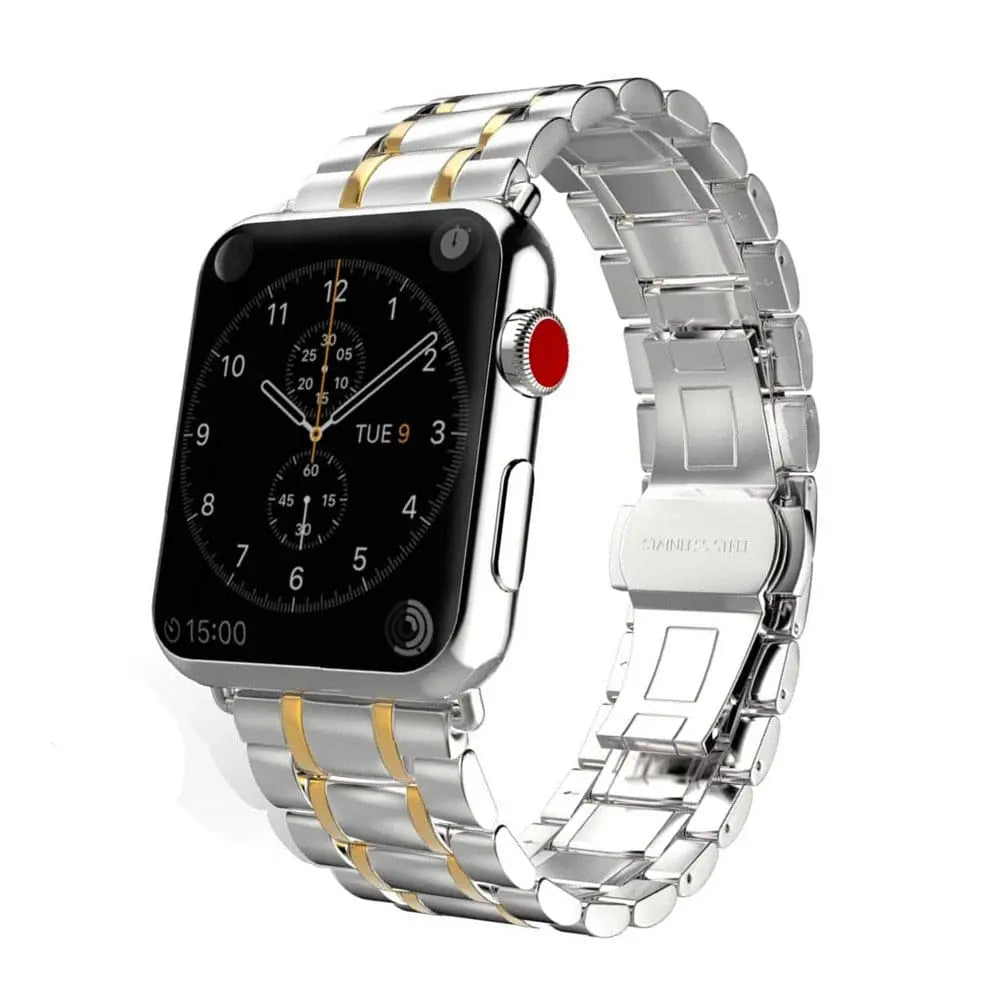 Pinnacle Stainless Steel Bandit Apple Watch Band - Pinnacle Luxuries