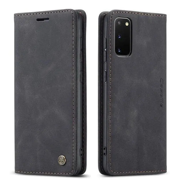 Leather Premium Wallet Phone Case For Samsung Galaxy Phone S20 S20 Plus S20 Ultra S10 S10 Plus - Avontic