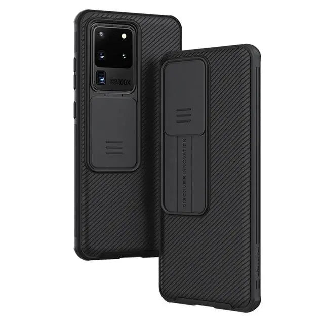 Samsung Galaxy Phone S20 S20+ Plus Ultra Camera Lens Protective Carbon Fiber Cover Case - Avontic