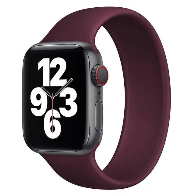 Apple Watch SE Series 1/2/3/4/5/6 Elastic Stretch No Buckle Silicone Loop Band - Avontic