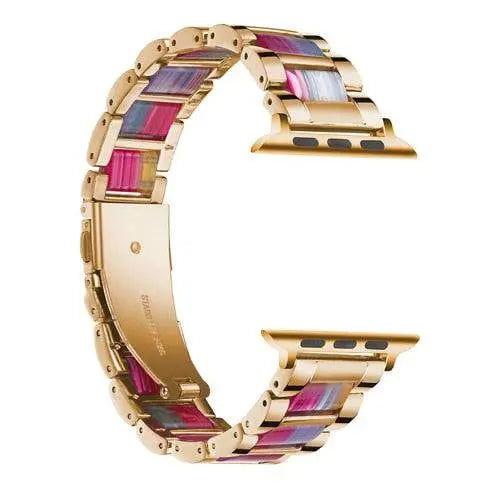 Custom Luxury Stainless Steel Resin Apple Watch Band - Pinnacle Luxuries