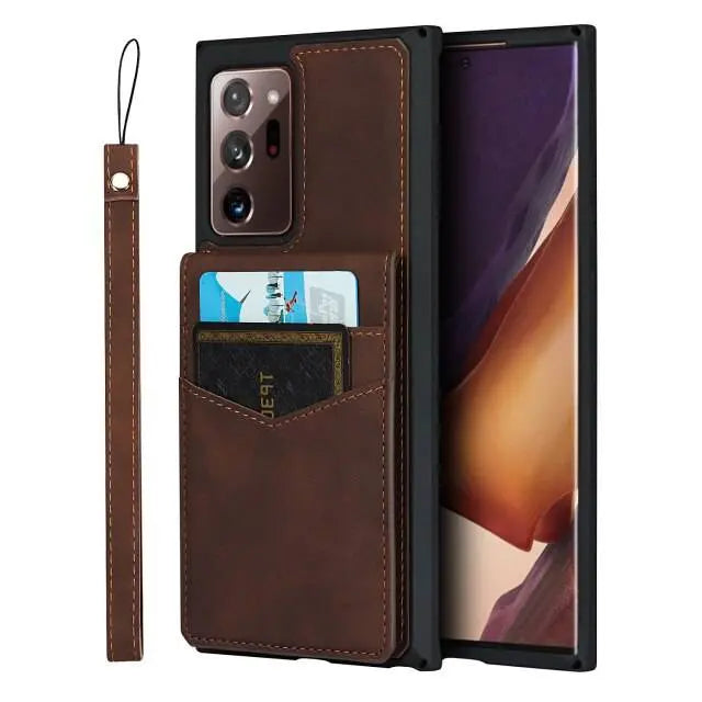 Pristine Leather Flip Case For Samsung Galaxy Phone - Avontic