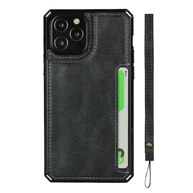 Luxury Premium Leather Cover For iPhone 11 12 Mini Pro Pro Max - Avontic
