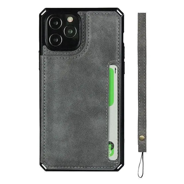 Luxury Premium Leather Cover For iPhone 11 12 Mini Pro Pro Max - Pinnacle Luxuries
