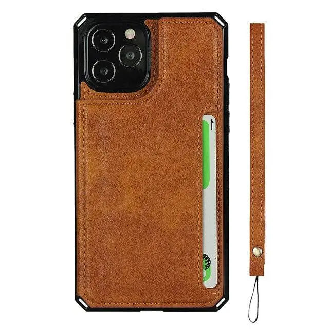 Luxury Premium Leather Cover For iPhone 11 12 Mini Pro Pro Max - Pinnacle Luxuries