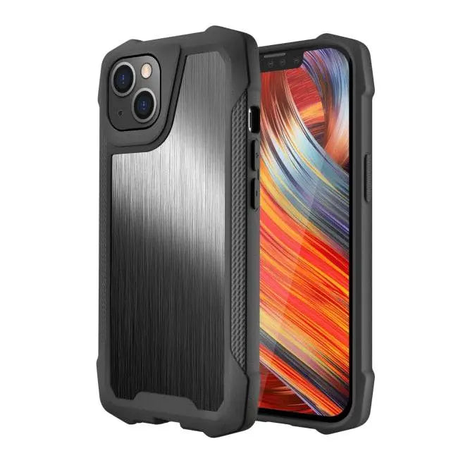 Steel Vintage Metallic Case For iPhone 13 / 13 Pro / 13 Pro Max / 13 Mini - Avontic
