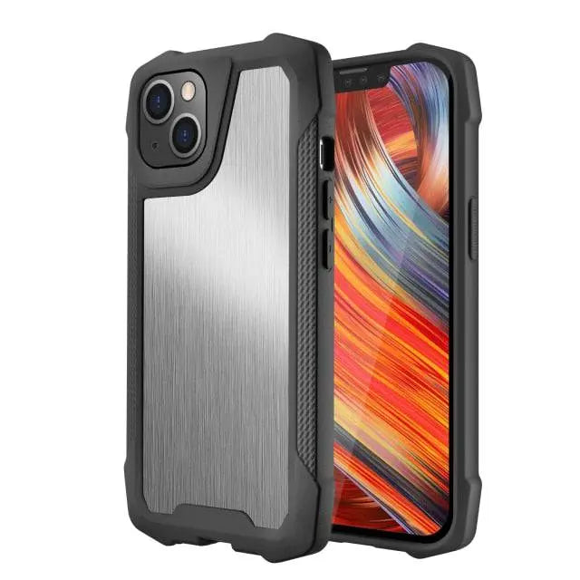 Steel Vintage Metallic Case For iPhone 13 / 13 Pro / 13 Pro Max / 13 Mini - Pinnacle Luxuries
