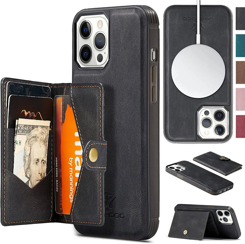 Avontic Leather Card Holder Case For iPhone 13 / 13 Pro / 13 Pro Max /13 Mini - Avontic