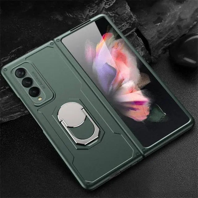 Steel Ring Case For Samsung Galaxy Z Fold 3 5G Z Fold 2 Z Fold 1 Case - Avontic