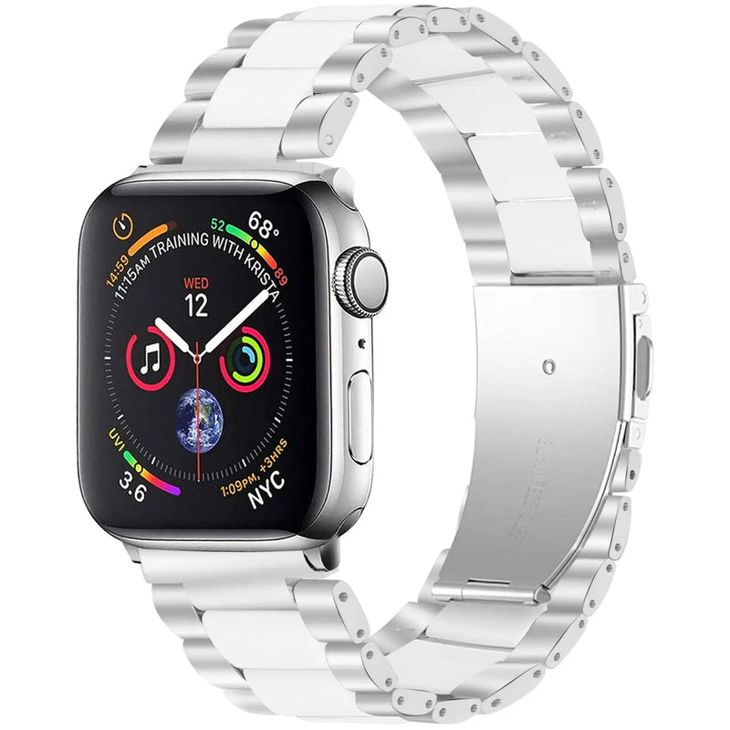 Stainless Steel Resin Band For Apple Watch Series 7 - Avontic