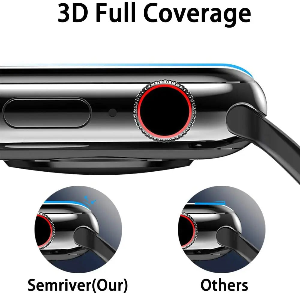 5D Curved Edge HD Tempered Glass For Apple Watch Series 7 - Avontic