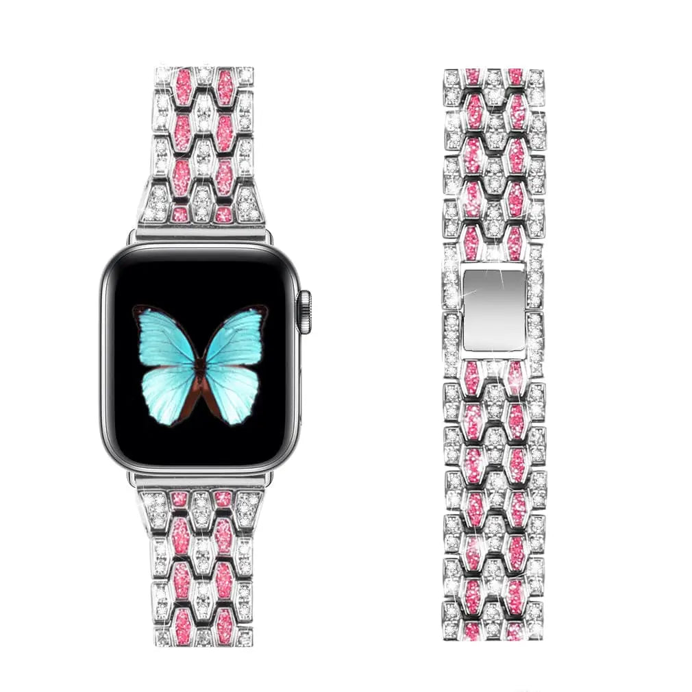 Diva Crystal Band For Apple Watch Series 7 - Pinnacle Luxuries