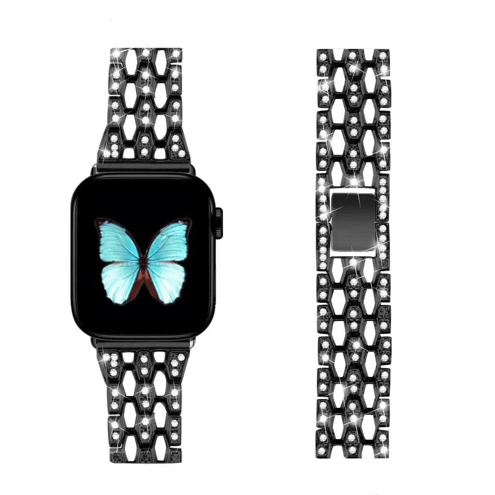Diva Crystal Band For Apple Watch Series 7 - Pinnacle Luxuries