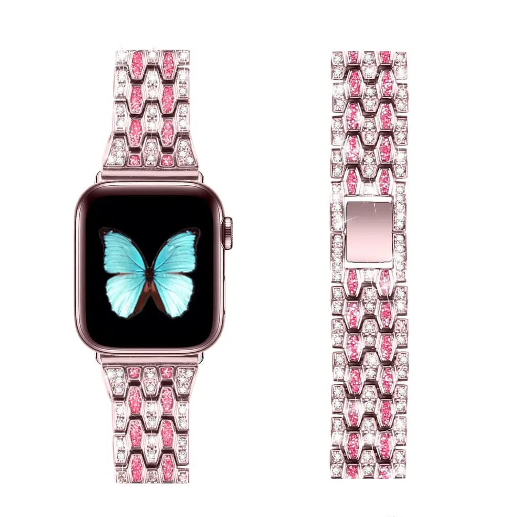 Diva Crystal Band For Apple Watch Series 7 - Pinnacle Luxuries