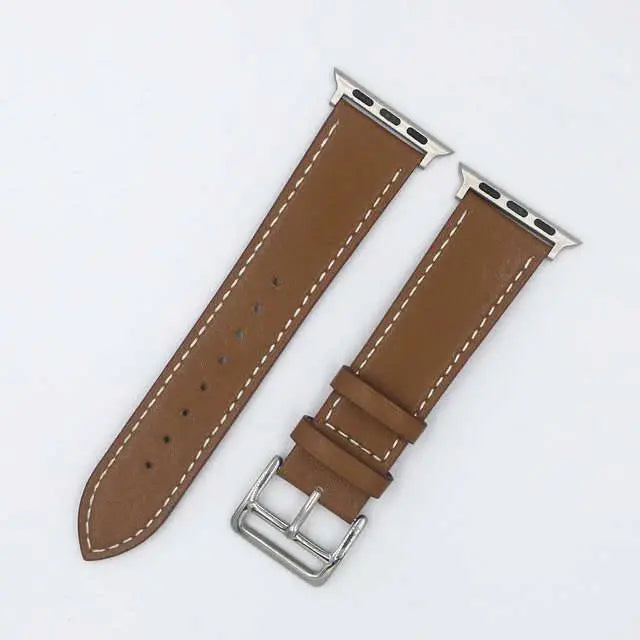 Vintage Genuine Leather Band For Apple Watch Series 7 41mm 45mm - Pinnacle Luxuries