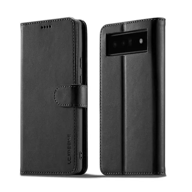 Premium Leather Wallet Case For Google Pixel 6 / 6 Pro - Avontic