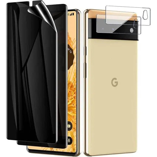 Anti Spy Privacy Screen And Lens Protectors For Google Pixel 6 / 6 Pro - Avontic
