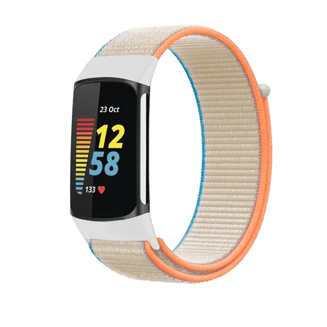 Nylon Sweat Resistant Sport Band For Fitbit Charge 5 - Pinnacle Luxuries