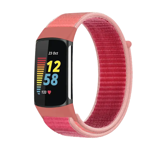 Nylon Sweat Resistant Sport Band For Fitbit Charge 5 - Avontic