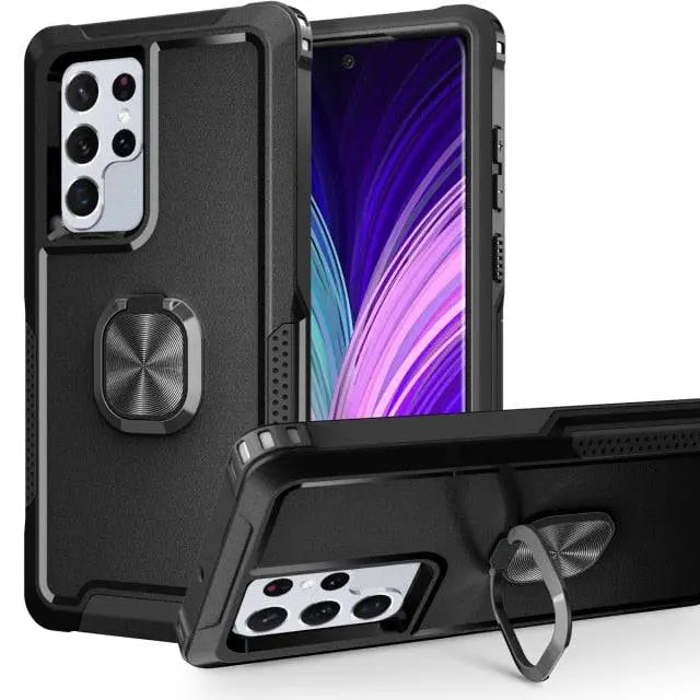 Heavy Duty 360 Full Body Shockproof Kickstand Case For Samsung Galaxy S22 Plus Ultra - Avontic