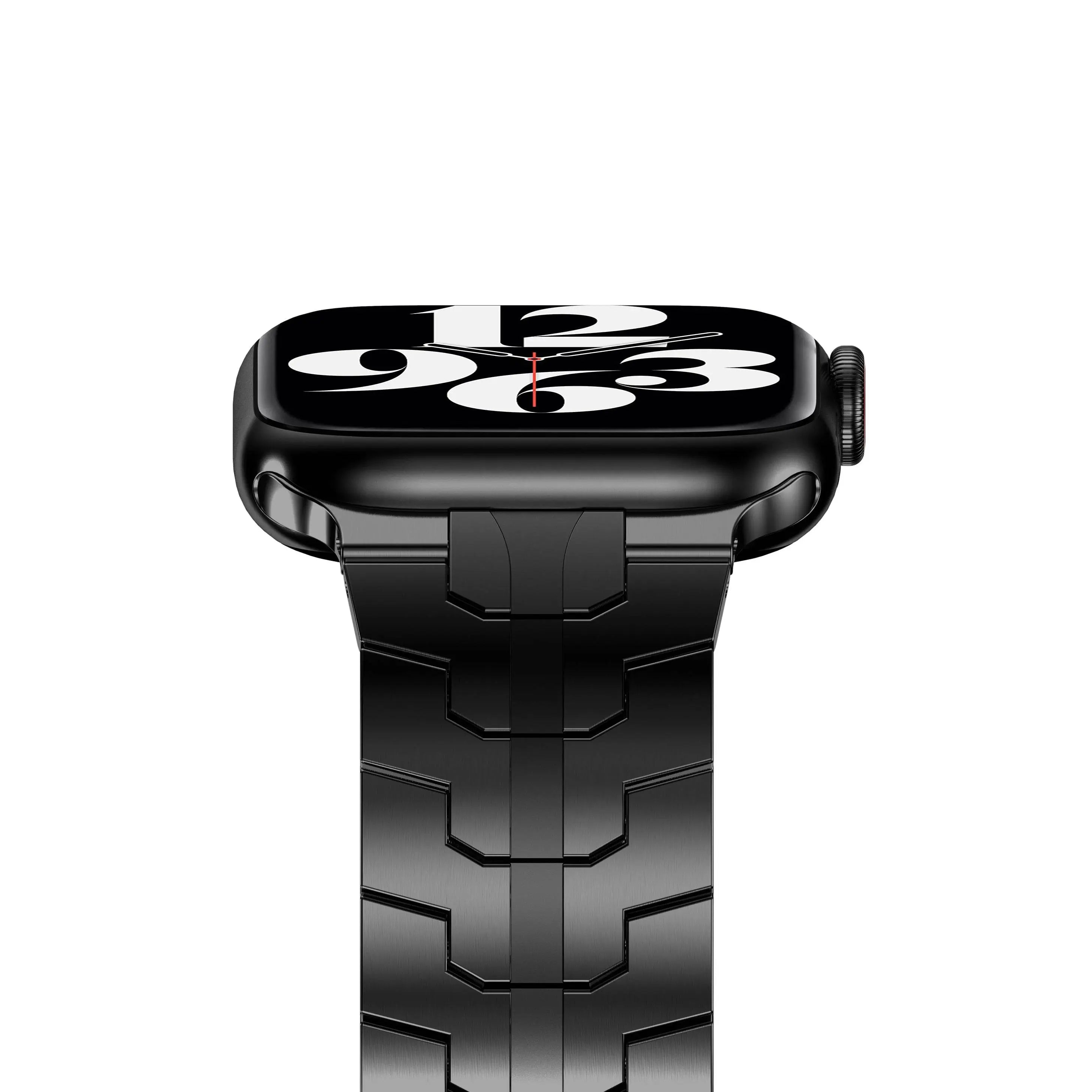 The Black Mamba Collection Stainless Steel Band For Apple Watch Series 7 - Pinnacle Luxuries