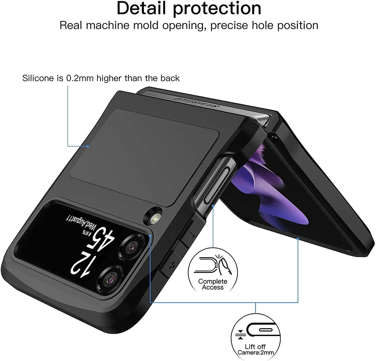 Pinnacle Military Metal Protection 360 For Samsung Galaxy Z Flip 3 - Pinnacle Luxuries