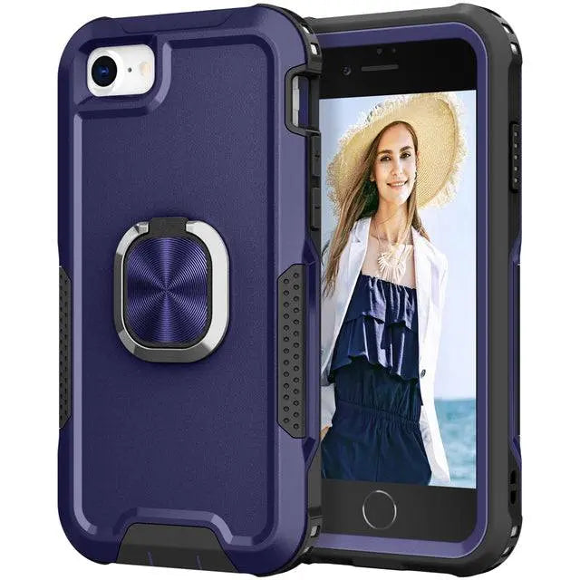 Heavy Duty 360 Kickstand Case For iPhone SE 2022 2020 - Avontic